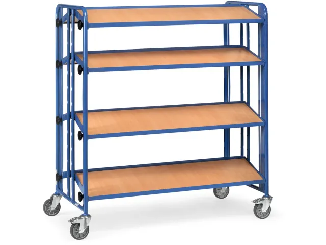 Bakkenwagens 2891 300kg 4 Etages Hout Ral5007