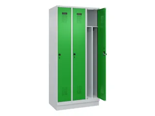 locker voor scheiding van kleding,HxBxD 1950x900x500mm,3vak - 1
