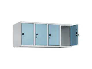 opzetkast,v. locker,4vak.,vak B 300mm,HxBxD 500x1200x500mm - 1