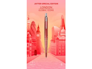 Balpen Parker Jotter Londen CT Medium rood - 7