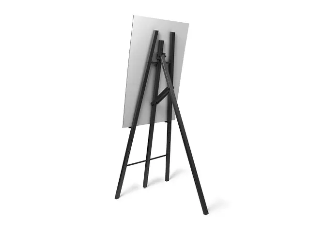 Chevalet bois dur noir pour tableau noir/panneau imprimé