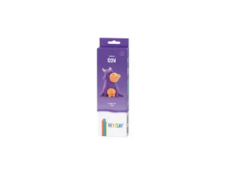 Hey Clay Klei set Animals COW 3 delen Paarse koe - 1