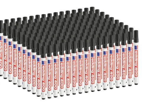Viltstift edding 400 rond zwart 1mm Voordeelbundel