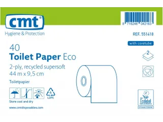 CMT Toiletpapier Supersoft Eco Recycled 2-laags 40 Rol - 2