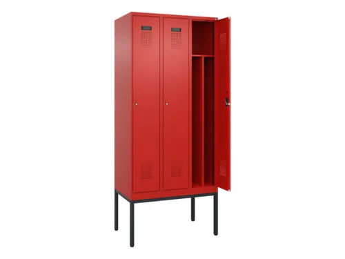 locker voor scheiding van kleding,HxBxD 2120x900x500mm,3vak