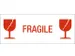 Waarschuwingsetiket fragile 150mmx60mm 500 stuks