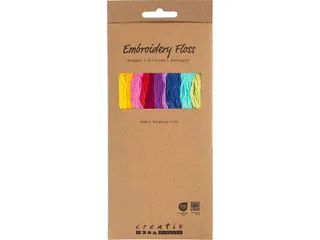Borduurgaren Creativ Company 8mx1mm set à 10 kleuren - 1
