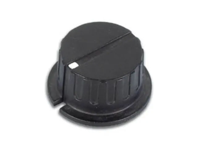 Knop (Zwart Met Witte Punt 35.7mm/6mm)