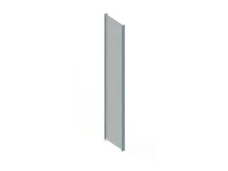 zijwand,v. inhaakstelling,HxD 2000x400mm,verzinkt,massief plaatstaal - 2