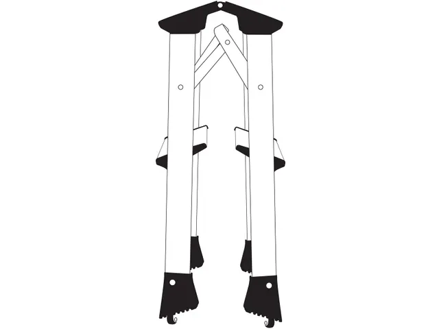Aluminum ladder 2 treden 45cm 150kg