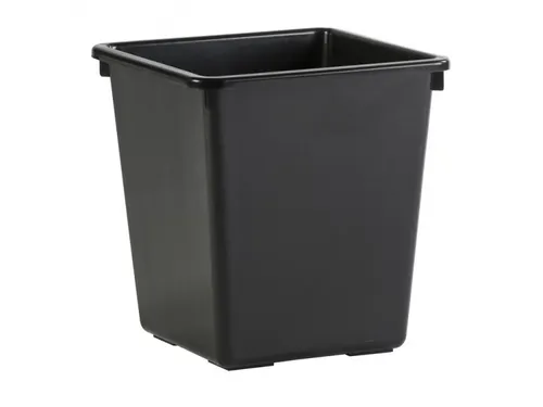Vierkant Tapse Papierbak 27 Liter Zwart