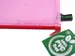 etui A4 PVC-vrij rood transparant met ritssluiting
