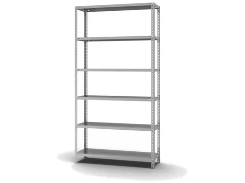 magazijnstelling,grondveld,HxBxD 2500x1300x400mm,vaklast 350kg