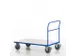 chariot avec barre de poussée force 500kg plateau Lxl 1200x800mm