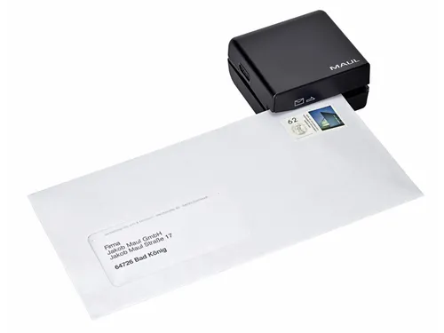 Briefopener MAUL Electrisch incl 4 batterijen 74x70x40mm blister