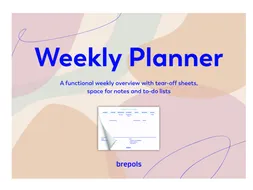Planner Brepols Weekly planner A4 7d/1p Assorti