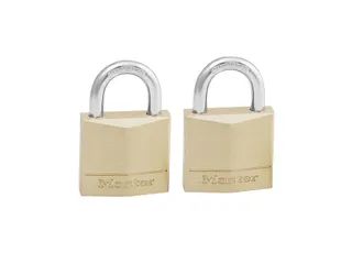 Hangslot MasterLock 130EURT 2 gelijksluitend messing 30mm - 2