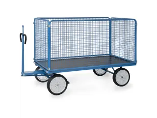 Handtrekwagen Trekoog 6446vz 1250kg 2000x1000mm Draadgaas Rubber - 1