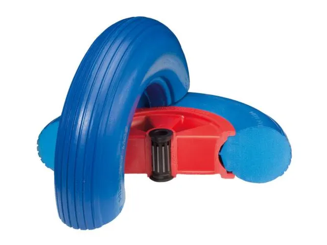 Wiel 200kg Øxb 400x100mm Pu-Band Velg Van Staalplaat Lijnprofiel