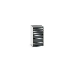 ladekast HxBxD 900x525x525mm 6laden romp RAL7035 front RAL7016 - 7