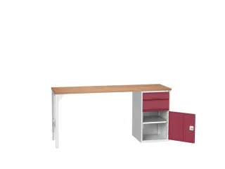 werkbank,HxBxD 930x2000x600mm,multiplexblad,2voeten/1container - 1