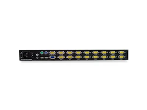 16 port KVM Rack Console met 1,8m Lange Kabels 17 inch Lcd