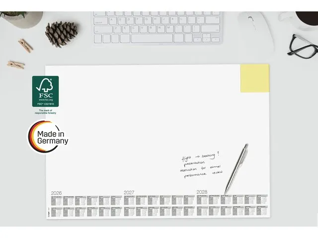 Designonderlegger Sigel Memo Wit 26/27/28. 59,5x41cm 30 vel 80 grams