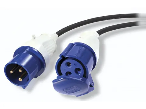 Modular IT Power Distribution Cable Extender 3 Wire 16A IEC309 120cm
