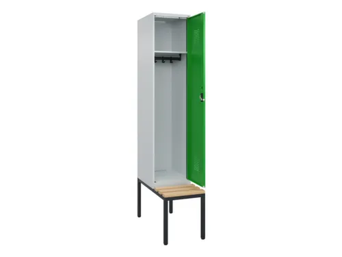 locker met bank,HxBxD 2120x400x815mm,1vak,vak B 400mm,cilinderslot