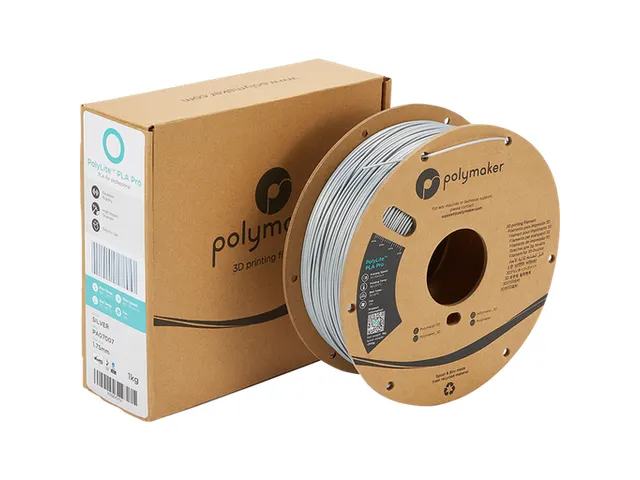 Filament 3D PLA PRO PolyLite 1.75mm Gris/Argent 1kg