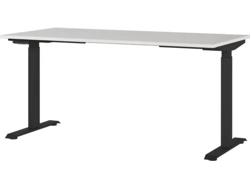 Elektrisch ihv bureau,HxBxD 720-1200x1600x800mm,blad lichtgrijs