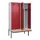 PBM-locker met bank,HxBxD 2120x1200x815mm,4vak,vak B 300mm