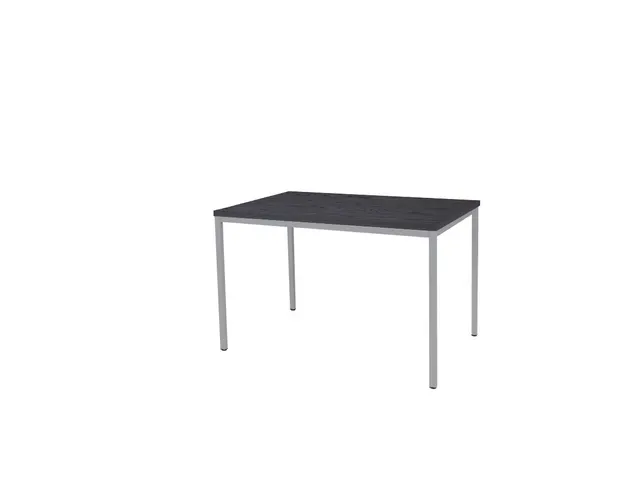 Domino Basic Tafel Vaste Hoogte 120x80 houtprint schaduw alu 4-poots