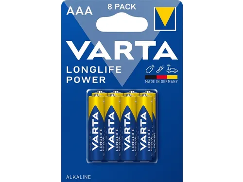 Batterij VARTA Longlife Power 8x AAA