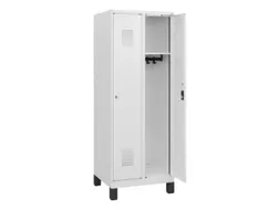 schoollocker,HxBxD 1630x600x500mm,2vak,vak B 300mm,cil.-slot,voeten