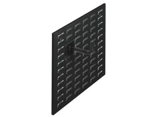 Gesleufde Plaat Staal Hxb 450x1500mm Liggend Ral 9005 Gitzwart