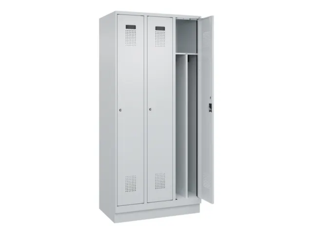 locker voor scheiding van kleding,HxBxD 1950x900x500mm,3vak