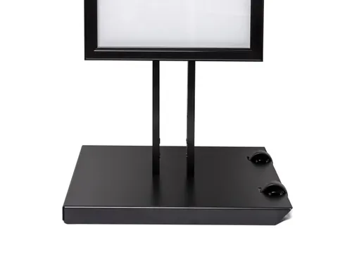 Outdoor Menustandaard Zwart 8xA4 Enkelzijdig