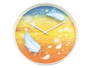 Wandklok Nextime dia 30cm multicolour kunststof Feathers - 1