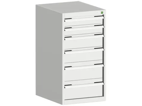 ladekast HxBxD 1000x525x525mm 6laden romp RAL7035 front RAL7035