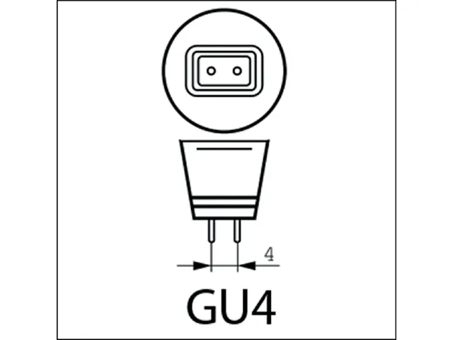 Ledlamp Integral GU4 2700K warm wit 1.1W 95lumen