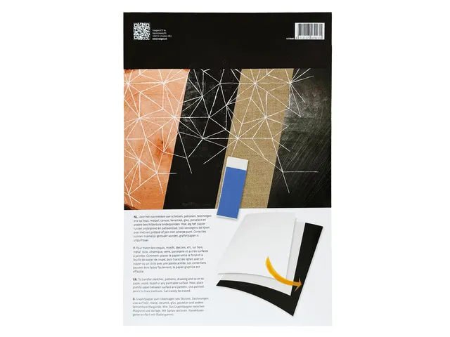 Grafietpapier Kangaro A4, 8 vel, 50 grams Wit