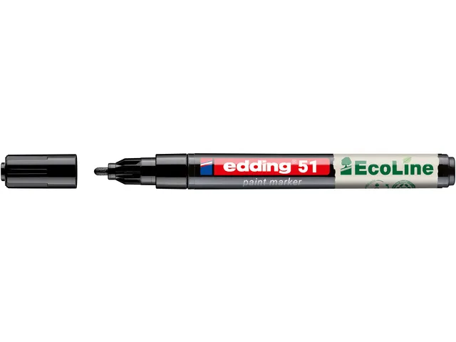 Paintmarker edding 51 EcoLine op waterbasis 1-2mm zwart