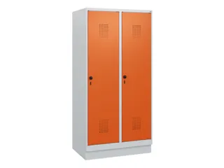 schoollocker,HxBxD 1630x800x500mm,2vak,vak B 400mm,draaigrendel,sokkel - 2