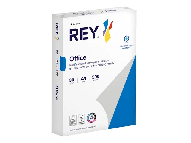 Kopieerpapier A4 Rey Office 80 Gram Halve Pallet