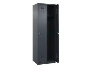 locker,HxBxD 1850x600x500mm,2vak,vak B 300mm,cil.-slot,staand op vloer - 2