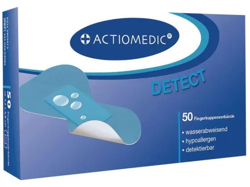 Vingertopverbanden Detecteerbaar Waterafstotend Lxb 68x43mm Blauw