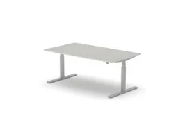 Elektrisch ihv bureau,HxBxD 650-1310x1800x1000mm,blad lichtgrijs