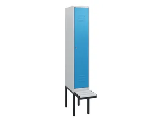 locker met bank,HxBxD 1950x300x815mm,1vak,vak B 300mm,cil.-slot - 1