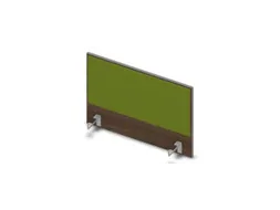 opzetpaneel v. bureau aanbouw zijkant 800mm Bruin Hickory BN7048-groen